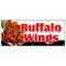 Signmission BUFFALO WINGS BANNER SIGN hot wings spicy bone wing sauce deep fried B-120 Buffalo Wings - alternate 1
